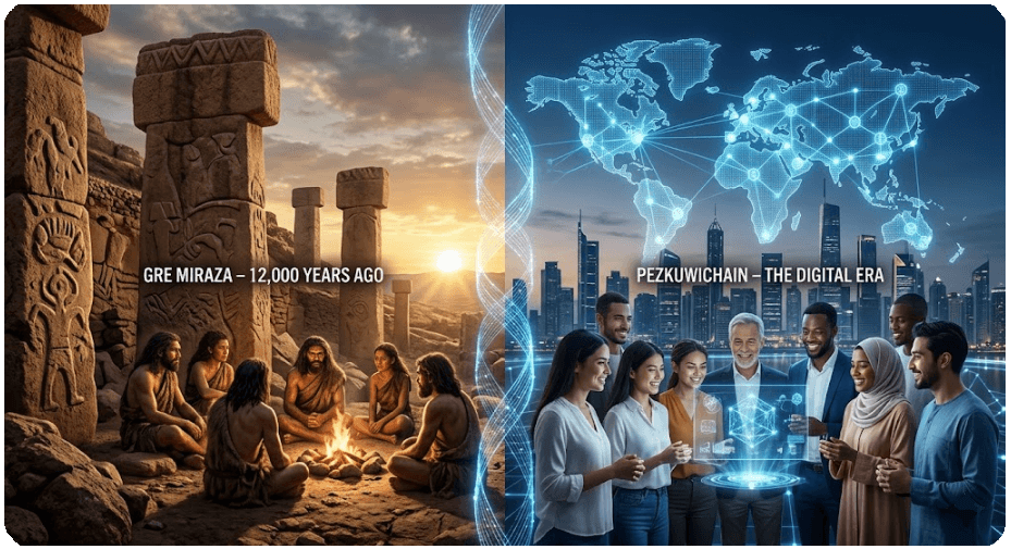 From Gre Miraza to PezkuwiChain — 12,000 year bridge